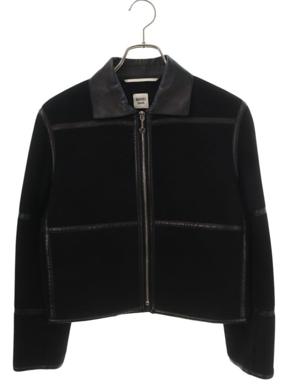 Hermes Cashmere Leather Jacket 36